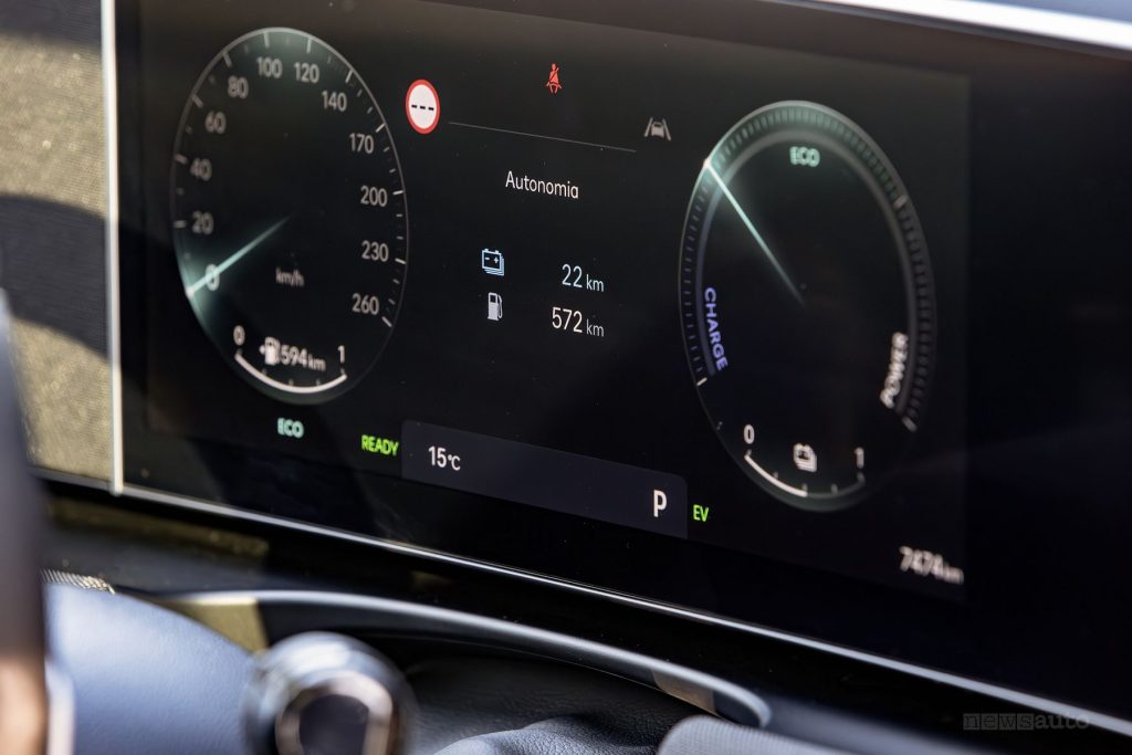 Hyundai Tucson Plug-in Hybrid Excellence display del quadro strumenti