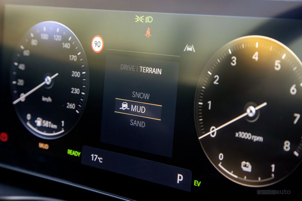 Hyundai Tucson Plug-in Hybrid Excellence display del quadro strumenti