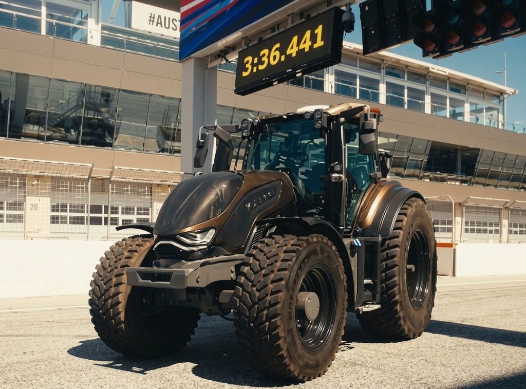 Trattore Valtra T236 tempo sul circuito F1 del Red Bull Ring