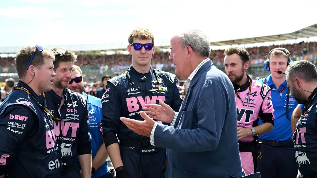 Jeremy Clarkson Alpine F1 GP Stati Uniti Franco Colapinto