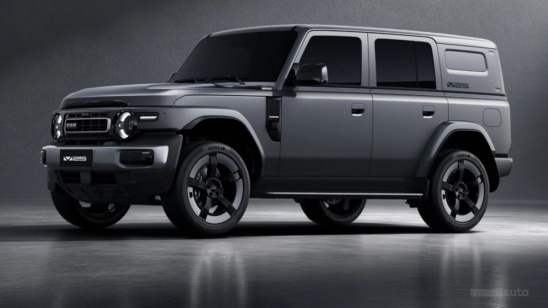 iCaur V25, SUV cinese 4×4, design off-road e motore range extender