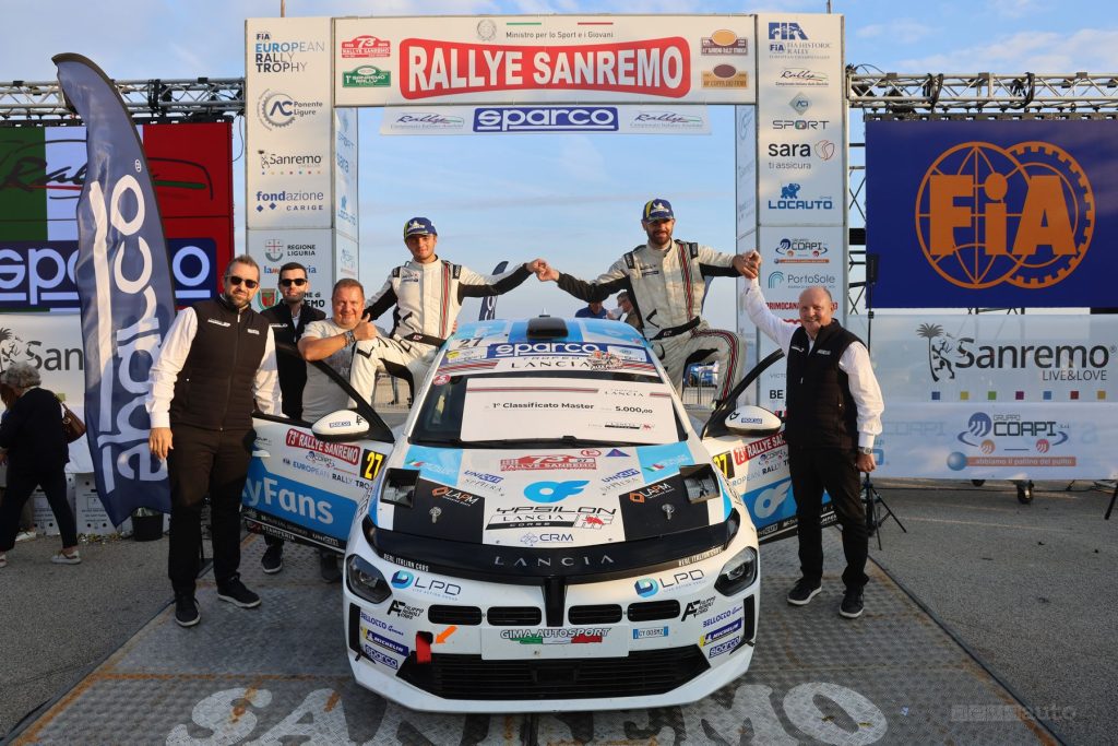 Mattia Vita vittoria di tappa del Trofeo Lancia 2026 al Rally di Sanremo